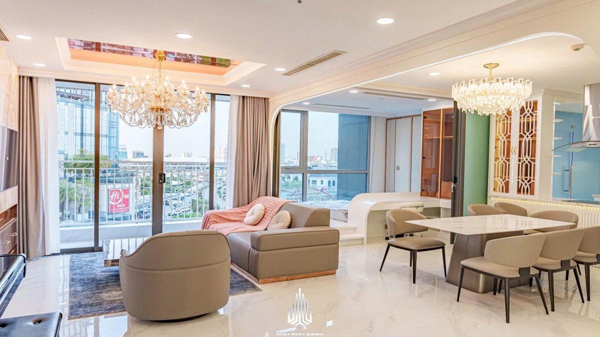 Cho thuê căn hộ 4 Vin Tan Cang 3pn 104m2 12 Tháng 10 2025
