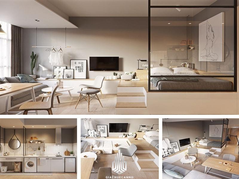 Xu hướng thiết kế căn hộ studio hiện đại 2025 8 Top 10 mẫu căn hộ studio 25m2 tối ưu không gian