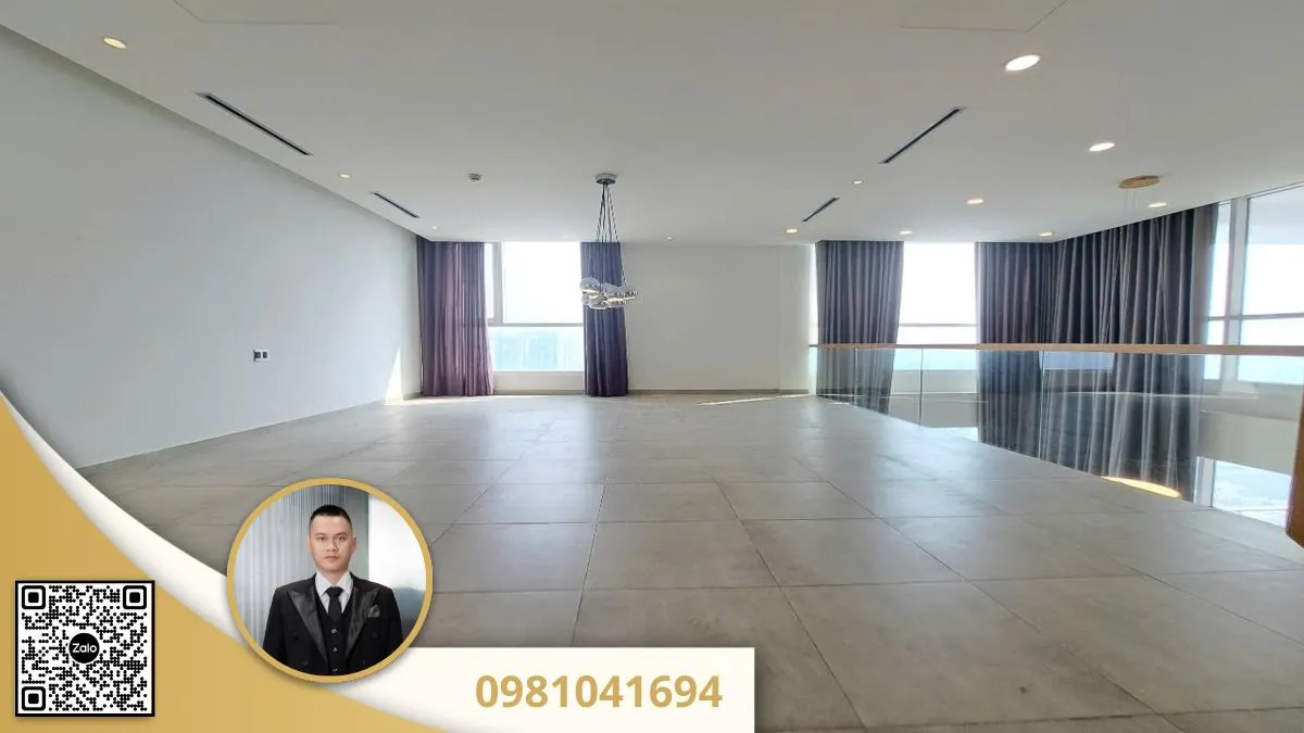 Penthouse thao dien pearl dien tich 450m² ket cau 1 tret 1 lau thiet ke 5 phong ngu 5 wc 8