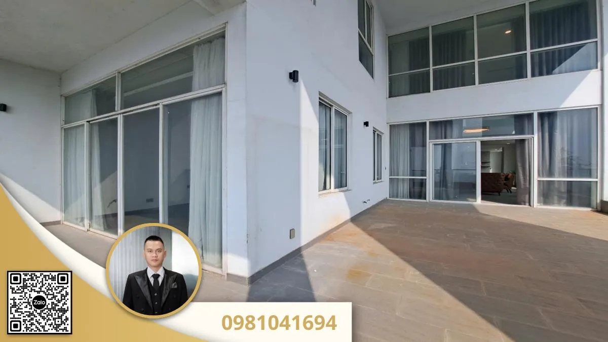 Penthouse thao dien pearl dien tich 450m² ket cau 1 tret 1 lau thiet ke 5 phong ngu 5 wc 9