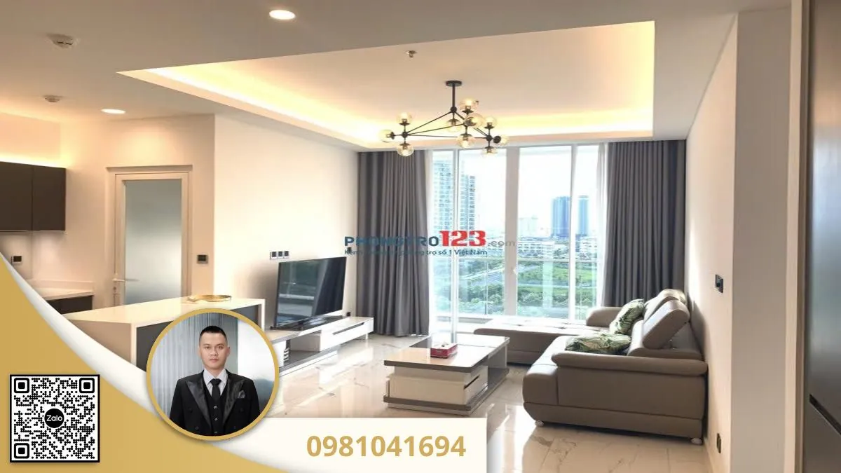Cho thuê căn hộ Sarina Sala 2PN 96m² full nội thất view Q1 4 Sarina sala thu thiem 2pn 96m2 3 1