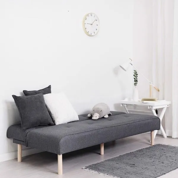 Sofa giường màu trung tính tiết kiệm 30% diện tích, giải pháp tối ưu cho căn hộ studio