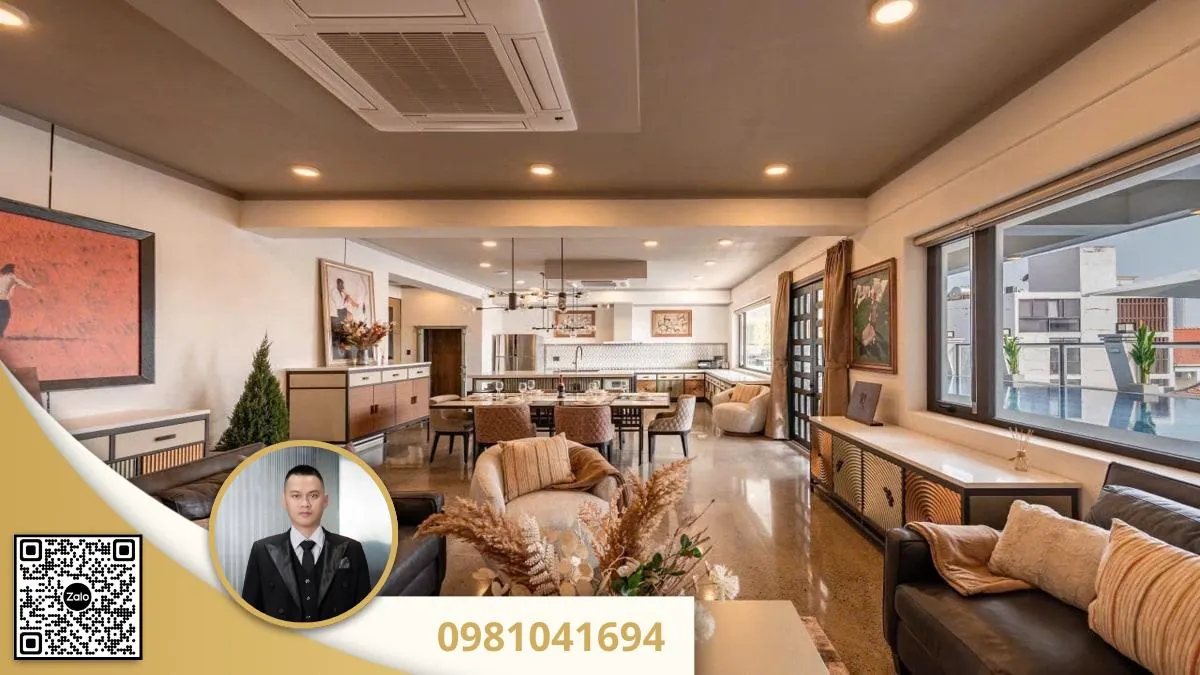 Penthouse nguyen van huong thao dien 4pn 200m2 1 9