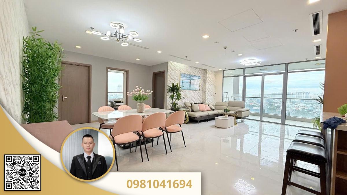 Cho thuê căn hộ Vinhomes Tân Cảng 4PN 188m2 full nội thất 2 vin tan cang 4pn dt lon 188m2 nha full nt moi 100 12 Tháng 10 2025