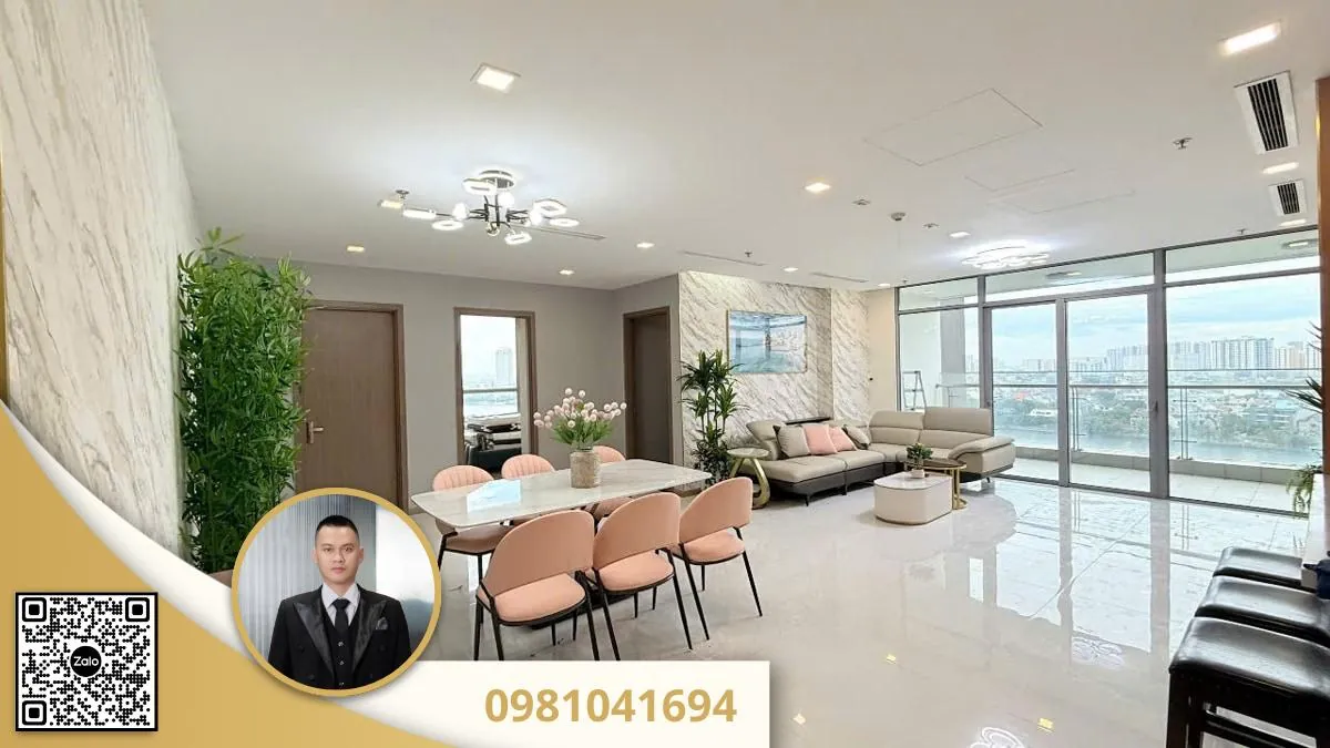 Vin tan cang 4pn dt lon 188m2 nha full nt moi 100 7