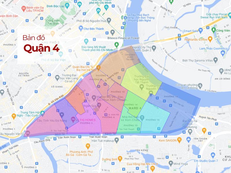 Bản đồ quận 4? Vị trí địa lý, các phường, tuyến giao thông chính 7 0 ban do quan 4 Tháng 10 2025