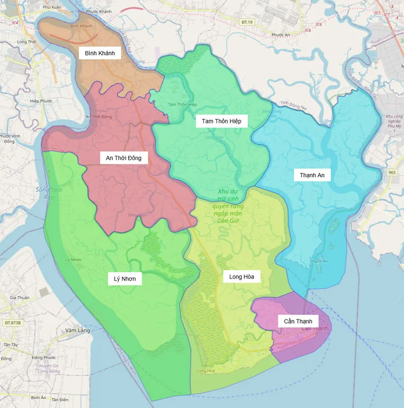 Vị trí địa lý, phân chia hành chính và các đơn vị xã, thị trấn