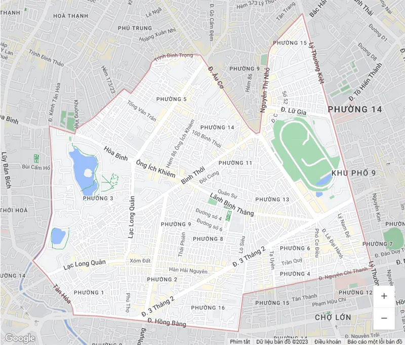 Hệ thống giao thông chính và các trục kết nối liên quận