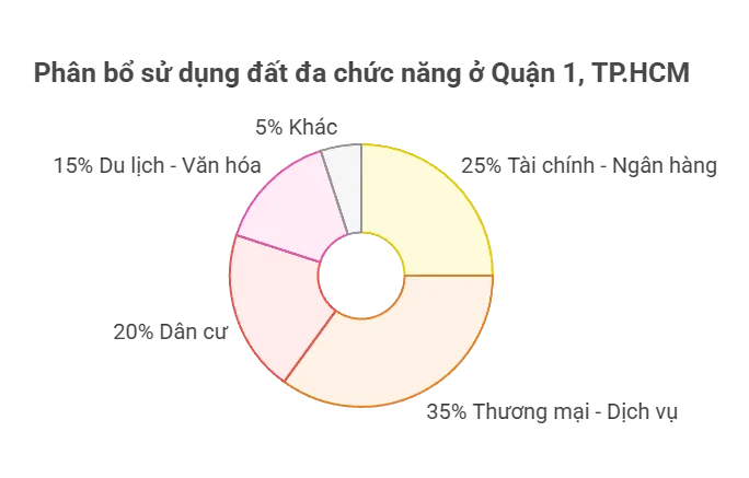 Phân bổ sử dụng đất đa chức năng ở Quận 1, TP.HCM