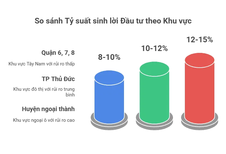 So sánh Tỷ suất sinh lời Đầu tư theo Khu vực
