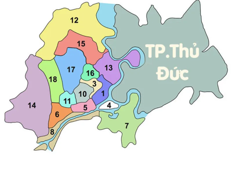 Vị trí địa lý và các quận lân cận