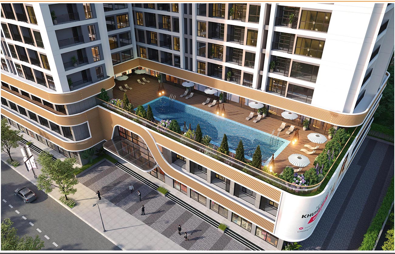 CĂN HỘ MARINA PLAZA PEACEFUL 51 Hồ bơi vô cực tại Marina Plaza Peaceful