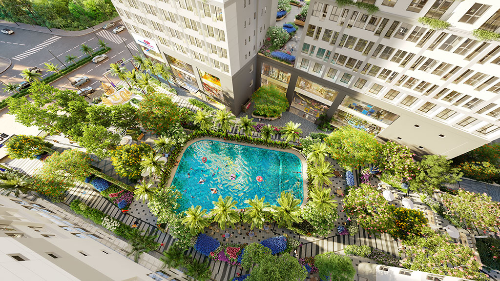 PHÂN KHU GREEN DIAMOND - BCONS CITY 48 Tiện ích nội khu Green Diamond