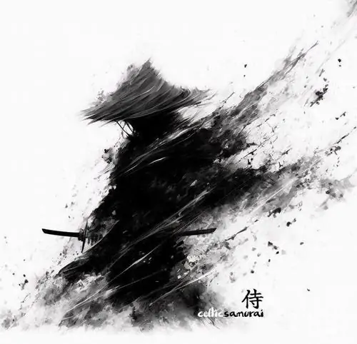 Ảnh avt Facebook chàng trai vẽ mực đen bung loang như khói trên nền trắng, gương mặt mờ dần, ánh nhìn xa, tổng thể toát lên vẻ lạnh lẽo và một chút bóng tối