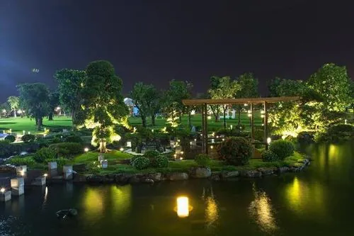 Hinh anh cong vien vinhomes ve dem lung linh anh den 15