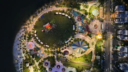 Hinh anh cong vien vinhomes ve dem lung linh anh den 4