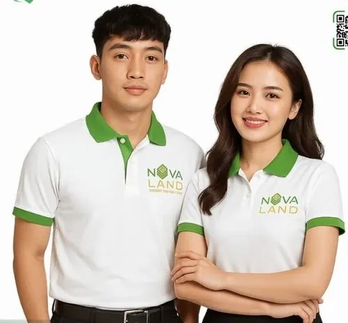 Ảnh đội ngũ sale bất động sản ngồi quây quần thành nhiều hàng trong khán phòng lớn, ai cũng hướng mặt về máy ảnh với biểu cảm vui vẻ