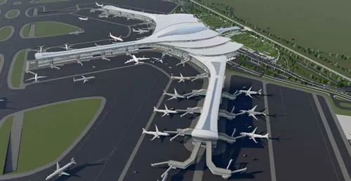 Kien truc san bay long thanh hien dai lung linh ve dem 11