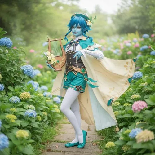 Anh gai xinh cosplay venti khoe dang ngot ngao quyen ru 14