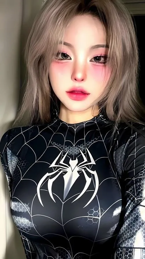 Gái xinh có đôi môi đỏ mọng diện bộ suit đen bóng nhìn thẳng vào ống kính làm tôn lên vẻ kiêu kỳ giữa không gian studio tối. Ánh sáng tôn vinh từng đường nét sắc sảo trên gương mặt thanh tú khiến bức ảnh trở nên vô cùng lôi cuốn và nghệ thuật.