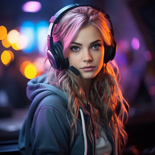 Hinh dai dien nu deo headphone doc dao va ca tinh 15