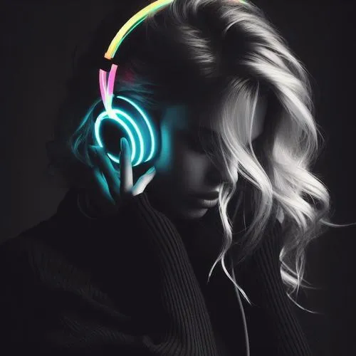 Hinh dai dien nu deo headphone doc dao va ca tinh 27