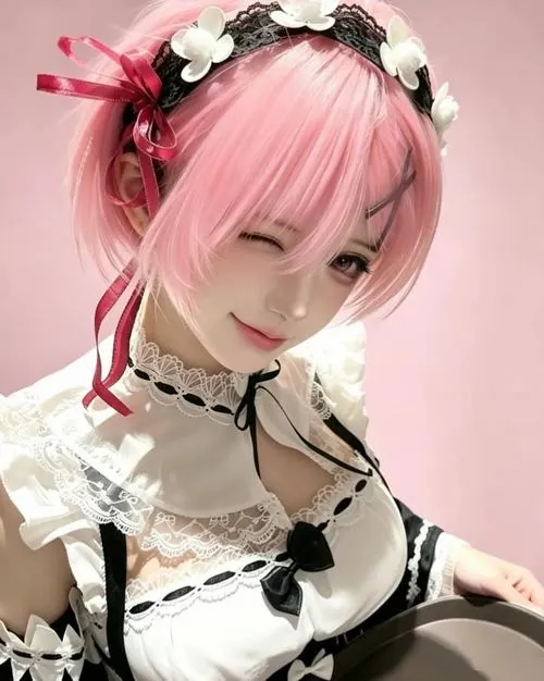 Ngam nhan sac ngot ngao cua thieu nu cosplay rem 4