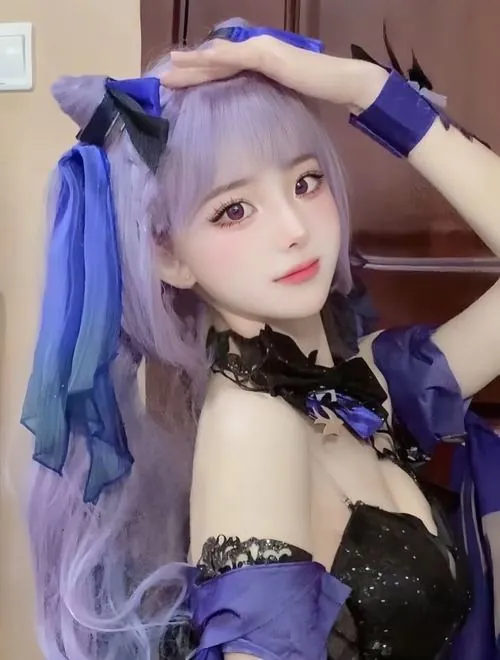 Tai anh gai xinh hoa trang keqing chat luong cao 10