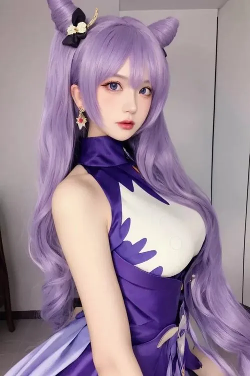Tai anh gai xinh hoa trang keqing chat luong cao 7
