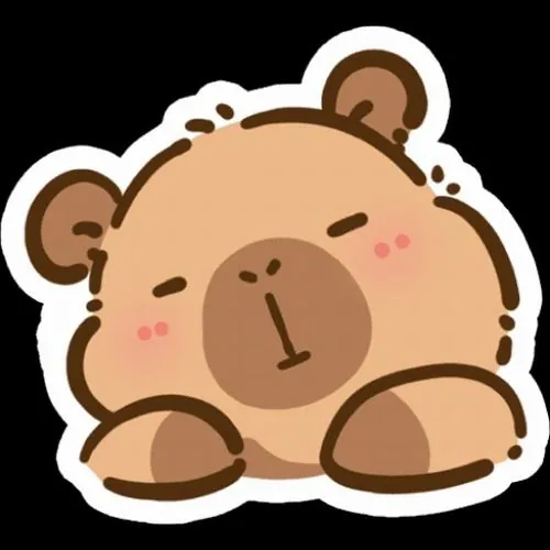 Chú chuột lang nước má hồng đang nằm sấp ngủ ngon lành bên dưới chiếc mũ gấu bông màu nâu ấm áp