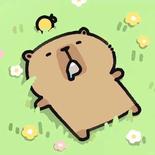 Ảnh đại diện capybara đeo chiếc kính râm màu đen cực ngầu khi đang ngồi trên bãi cát biển vàng