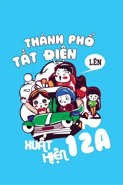 Slogan lớp viết lớn trên bảng đen, xung quanh là hình vẽ phấn nhỏ khiến không gian học đường trở nên gần gũi.