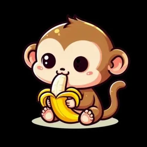 Khỉ Hanuman trong tranh dân gian cầm chùy vàng, dáng đứng nghiêng mạnh mẽ nhưng nét mặt vẫn giữ vẻ tinh nghịch quen thuộc.