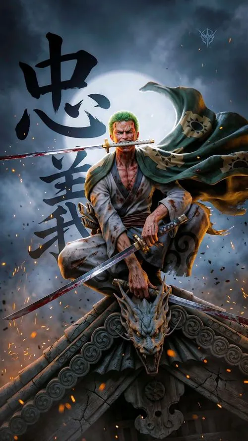 Bìa sổ tay phong cách manga in hình Zoro bên dòng tên Eiichiro Oda, nền giấy nhám tạo cảm giác sưu tầm rất rõ.