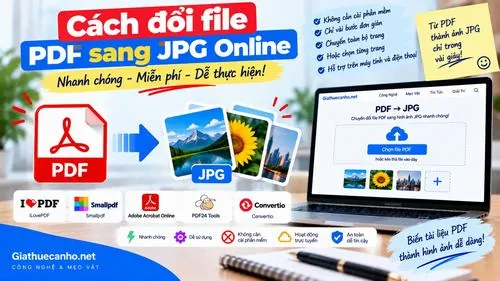 Cách Đổi File PDF Sang JPG Online Nhanh, Dễ Thực Hiện