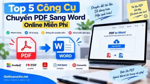 Top 5 Công Cụ Chuyển PDF Sang Word Online Miễn Phí