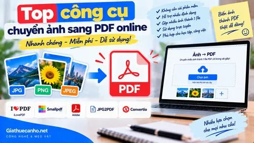 Top công cụ chuyển ảnh sang PDF online