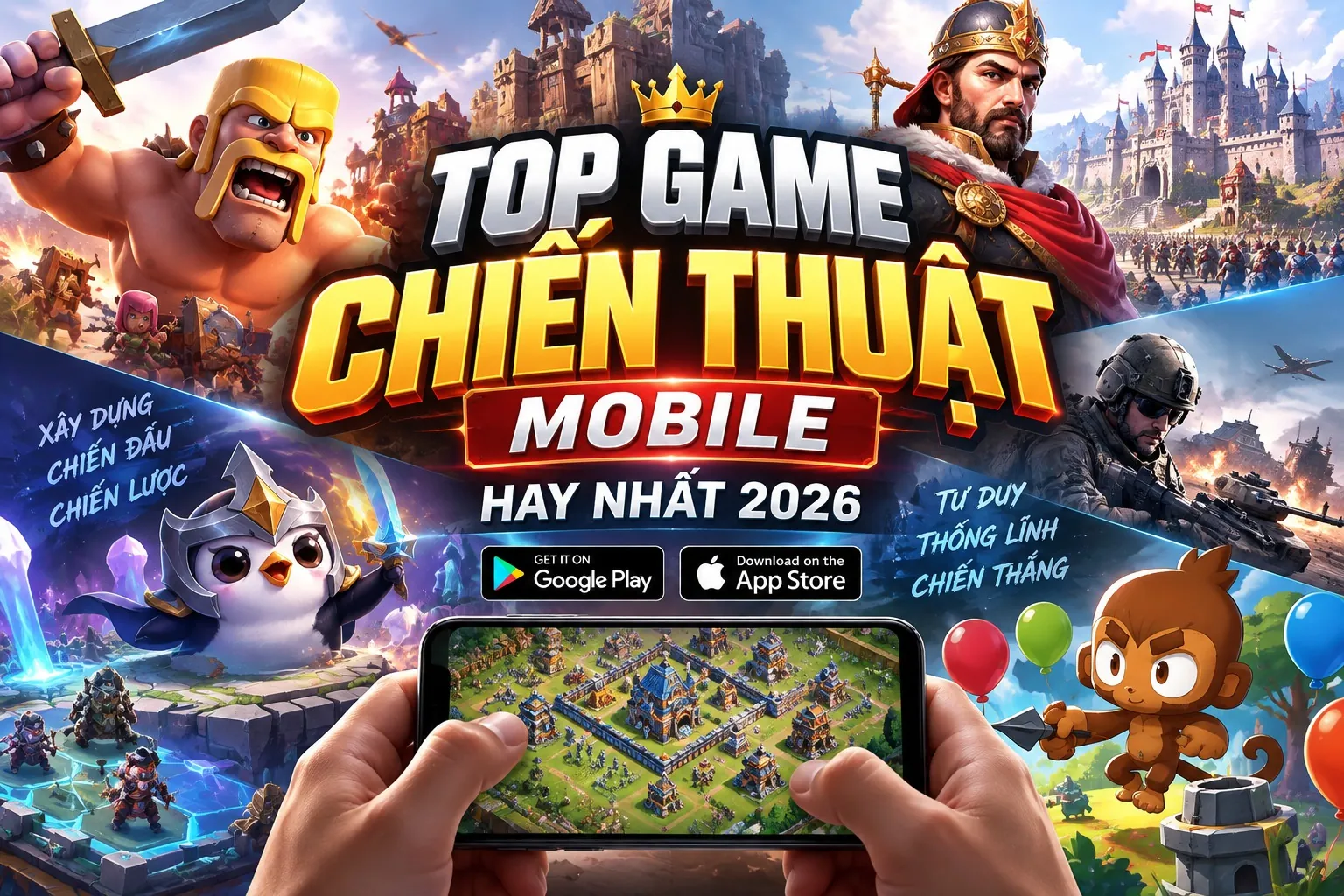 Top Game Chiến Thuật Mobile Hay Nhất 2026, Đa Dạng Thể Loại